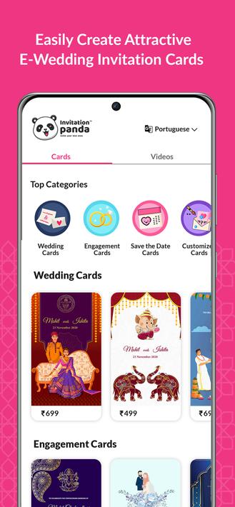 Shaadi & Engagement Card Maker by Wednicely screenshot 2