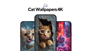 Cat & Kitten Wallpaper 4K - HD Poster