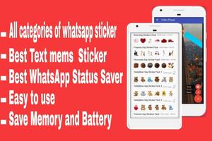 All whatsapp sticker and story saver in app Affiche