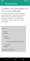Javascript German Tutorial screenshot 1