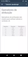 JavaScript PortuguesTutorials screenshot 1