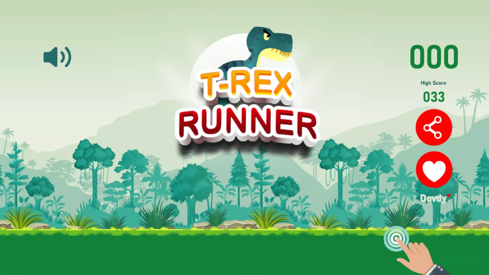 Dino Runner : Red T-Rex APK for Android Download