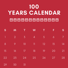 100 Years Calendar - 2001 to 2 icône