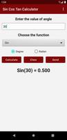برنامه‌نما Sin Cos Tan Calculator عکس از صفحه
