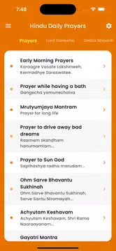 Screenshot 1 for Hindu Daily Prayers