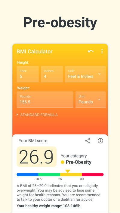 BMI Calculator screenshot 2