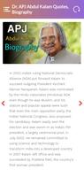 Dr APJ Abdul Kalam Quotes and Biography imagem de tela 3