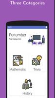 Funumber - Guess the Number Trivia and Math Quiz постер