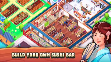 Sushi Empire Tycoon—Idle Game الملصق