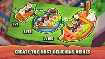 Sushi Empire Tycoon—Idle Game स्क्रीनशॉट 2