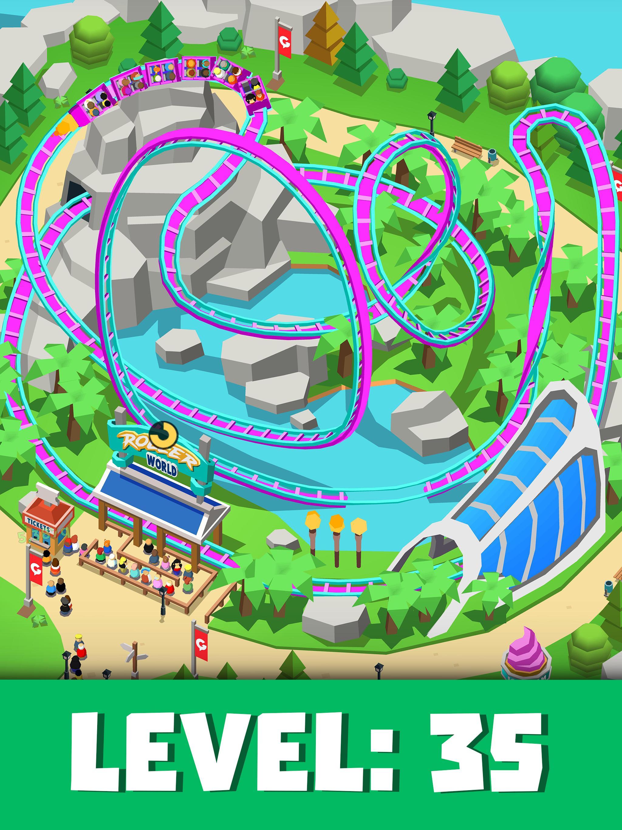 Idle Theme Park Tycoon Recreation Game For Android Apk Download - how to earn money in roblox theme park tycoon
