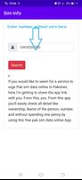 Sim Owner Details Pakistan اسکرین شاٹ 1