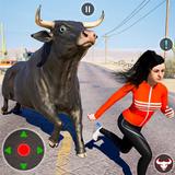 Angry Bull Attack Survival 3D icône