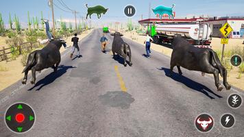 Angry Bull Attack Survival 3D capture d'écran 1