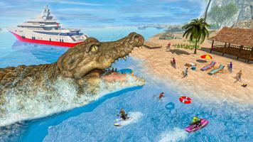 Animal Attack Crocodile Games Affiche