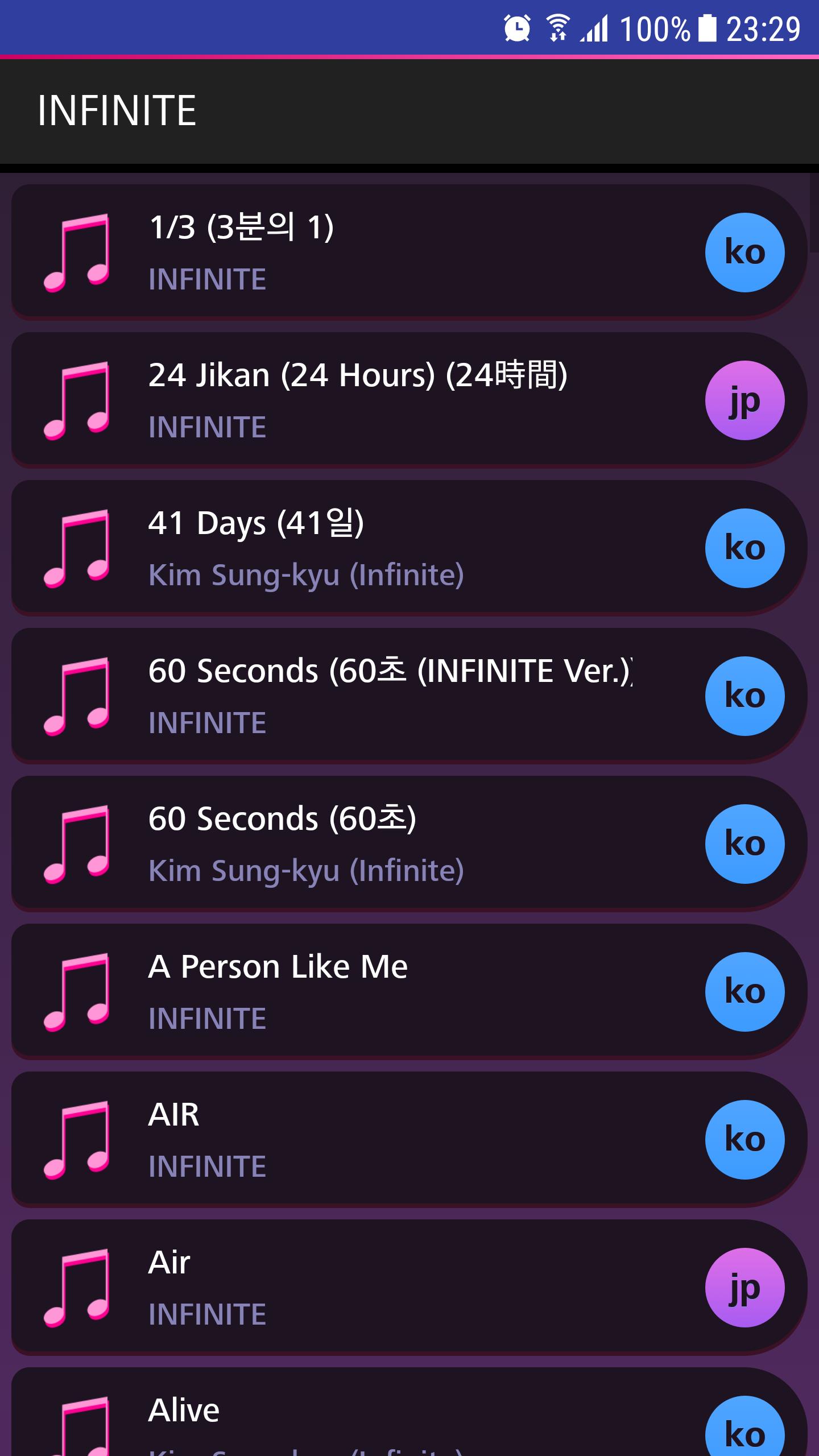 Lyrics For Infinite Offline For Android Apk Download
