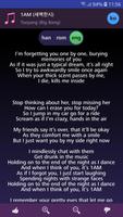 Lyrics for Taeyang capture d'écran 2