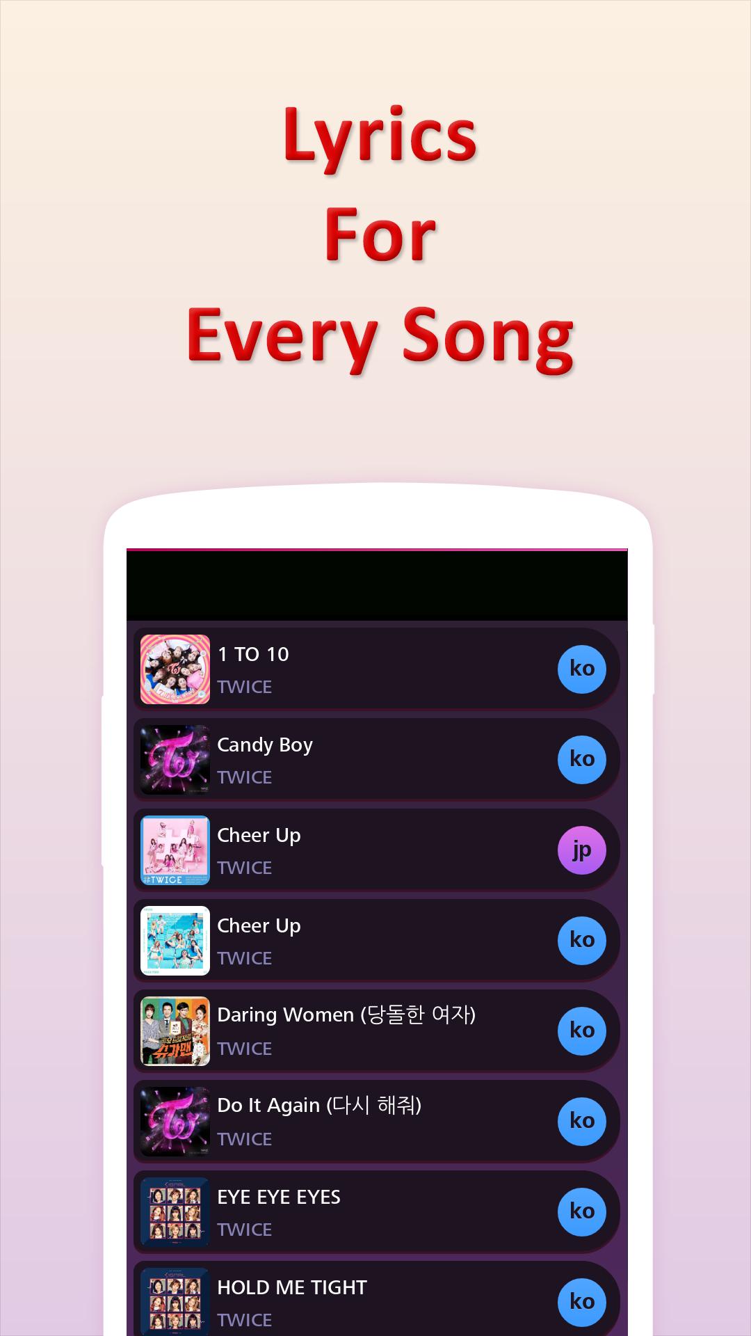 Lyrics For Twice Offline For Android Apk Download