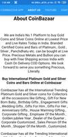 Buy Gold & Silver Coins Lowest Price & Live Rates imagem de tela 3