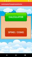 Free Spins Master Coins Rewards Generator Calc 스크린샷 1