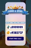 Free Spins and Coins Calc For Coin Piggy Master 海报