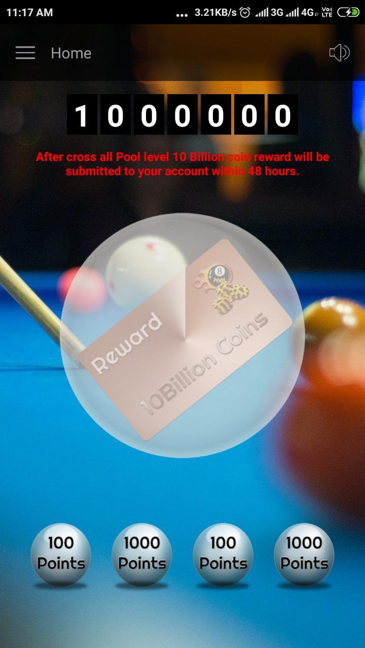 Pool 10billion Coin Reward for Android - APK Download - 