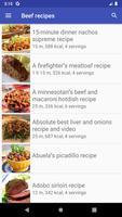 Beef recipes poster