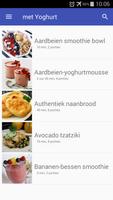 Met Yoghurt recepten app Nederland gratis kookboek poster