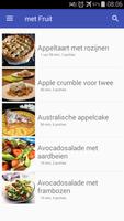 Recepten met Fruit app nederlands gratis poster