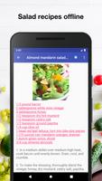 Salad recipes تصوير الشاشة 2
