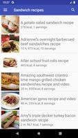 Sandwich recipes poster