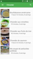 Chowder avec calories recettes en français. Plakat