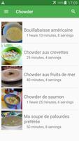 Chowder avec calories recettes en français. Cartaz