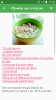 Chowder avec calories recettes en français. Screenshot 1