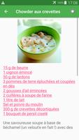 Chowder avec calories recettes en français. screenshot 1