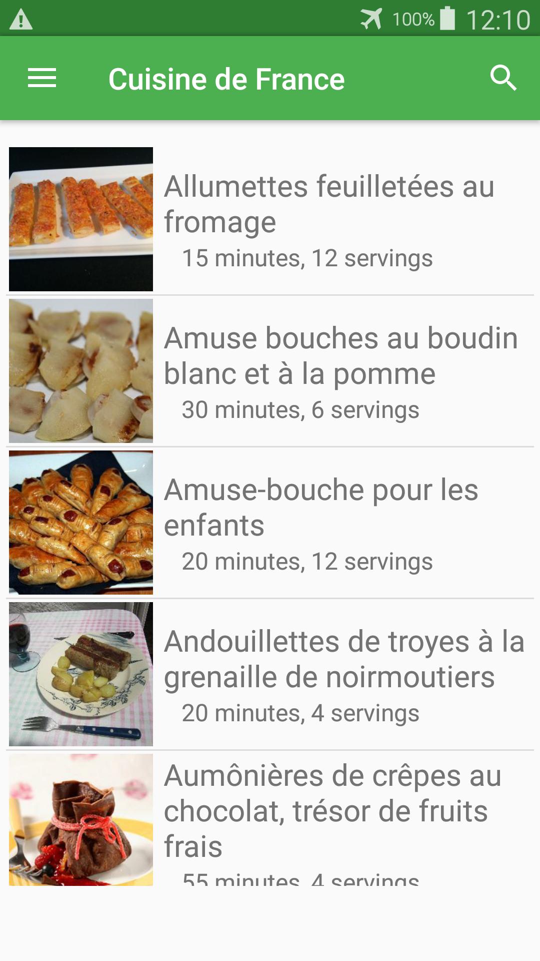 Cuisine De France Avec Calories Recettes Francais For Android