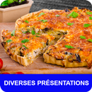 Diverses présentations avec calories recettes. APK