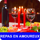 Repas en amoureux avec calories recettes français. APK