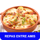 Repas entre amis avec calories recettes français. APK