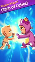 Push Push Baby: Sumo Battle Babies &  Puzzle Games постер