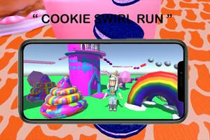 Run Cookie swirl roblox's Rainbow mod obby captura de pantalla 2