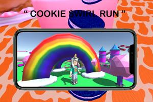 Run Cookie swirl roblox's Rainbow mod obby captura de pantalla 3