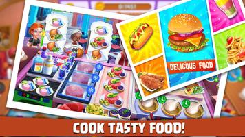 Burger Game Cooking City Pizza Affiche