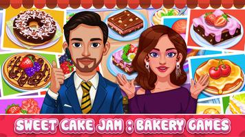 Sweet Cake Jam - Cooking Games Cartaz