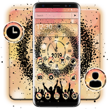 Clock New Year Theme icon
