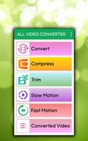 All Video Converter – AVI, MKV, FLV, M4V, 3GP, MOV پوسٹر