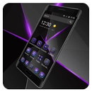 Cool Black Purple Bussiness Theme APK