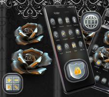 Cool black rose theme screenshot 1