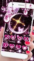 Galaxy Rose Moon Themes 3D Wallpapers poster