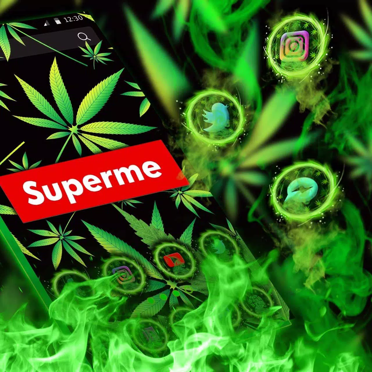 Neon, Supreme, Weed Themes, Live Wallpaper APK voor Android Download Neon, Supreme, Weed Themes, Live Wallpaper APK voor Android Download